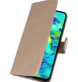 Bookstyle Wallet Taske Etui til Samsung Galaxy M40 Gold