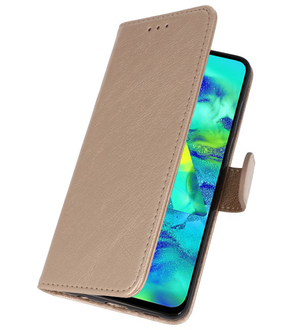 Bookstyle Wallet Cases Case for Samsung Galaxy M40 Gold