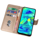 Bookstyle Wallet Cases Hülle für Samsung Galaxy M40 Gold