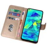 Bookstyle Wallet Taske Etui til Samsung Galaxy M40 Gold