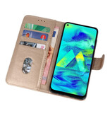 Bookstyle Wallet Taske Etui til Samsung Galaxy M40 Gold