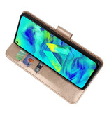 Bookstyle Wallet Taske Etui til Samsung Galaxy M40 Gold