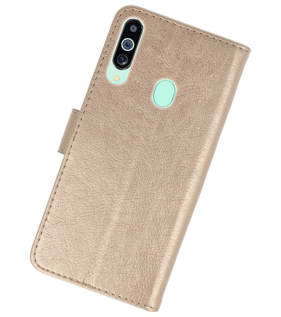 Bookstyle Wallet Cases Case for Samsung Galaxy M40 Gold