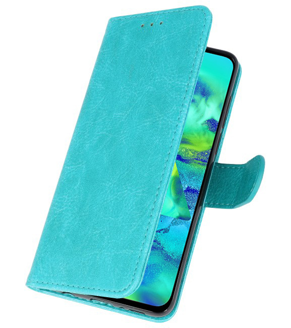 Bookstyle Wallet Cases Hülle für Samsung Galaxy M40 Grün