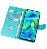 Bookstyle Wallet Cases Hülle für Samsung Galaxy M40 Grün