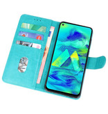 Bookstyle Wallet Taske Etui til Samsung Galaxy M40 Green
