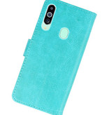 Bookstyle Wallet Cases Hoesje voor Samsung Galaxy M40 Groen