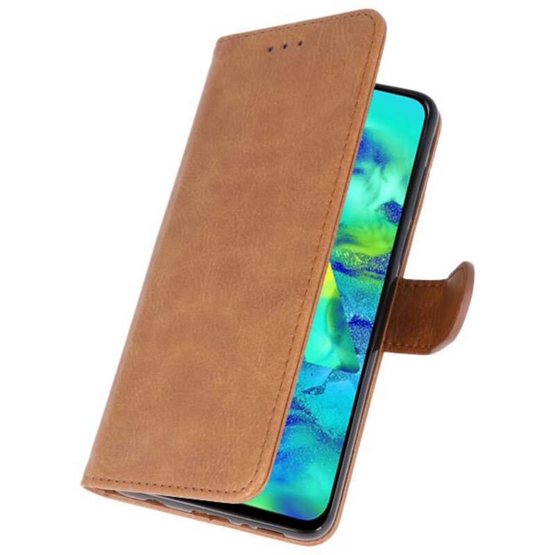 Fundas estilo billetera Bookstyle para Samsung Galaxy M40 Marrón