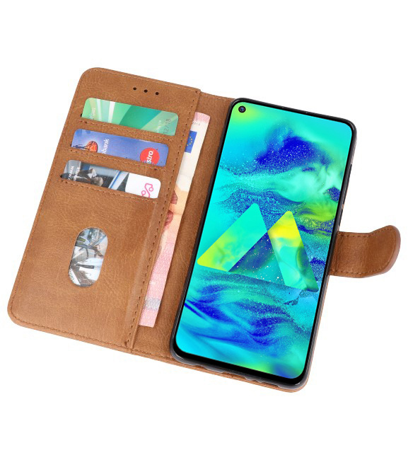 Bookstyle Wallet Cases Hoesje voor Samsung Galaxy M40 Bruin