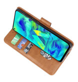 Fundas estilo billetera Bookstyle para Samsung Galaxy M40 Marrón