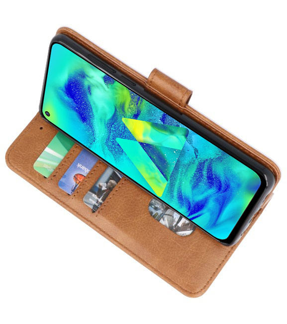 Bookstyle Wallet Cases Hoesje voor Samsung Galaxy M40 Bruin