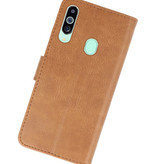 Bookstyle Wallet Taske Etui til Samsung Galaxy M40 Brown
