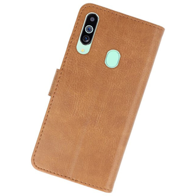 Etuis portefeuille Bookstyle Case pour Samsung Galaxy M40 Brown