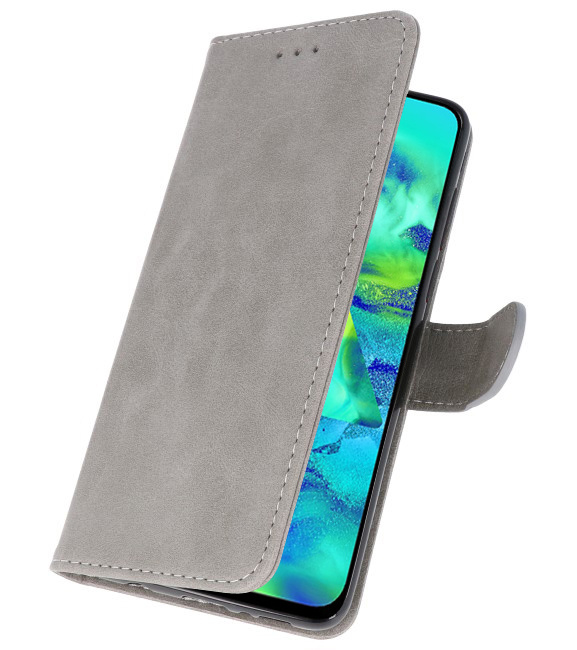 Bookstyle Wallet Cases Hoesje voor Samsung Galaxy M40 Grijs