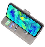 Bookstyle Wallet Cases Hoesje voor Samsung Galaxy M40 Grijs