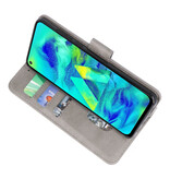 Fundas estilo billetera Bookstyle para Samsung Galaxy M40 gris