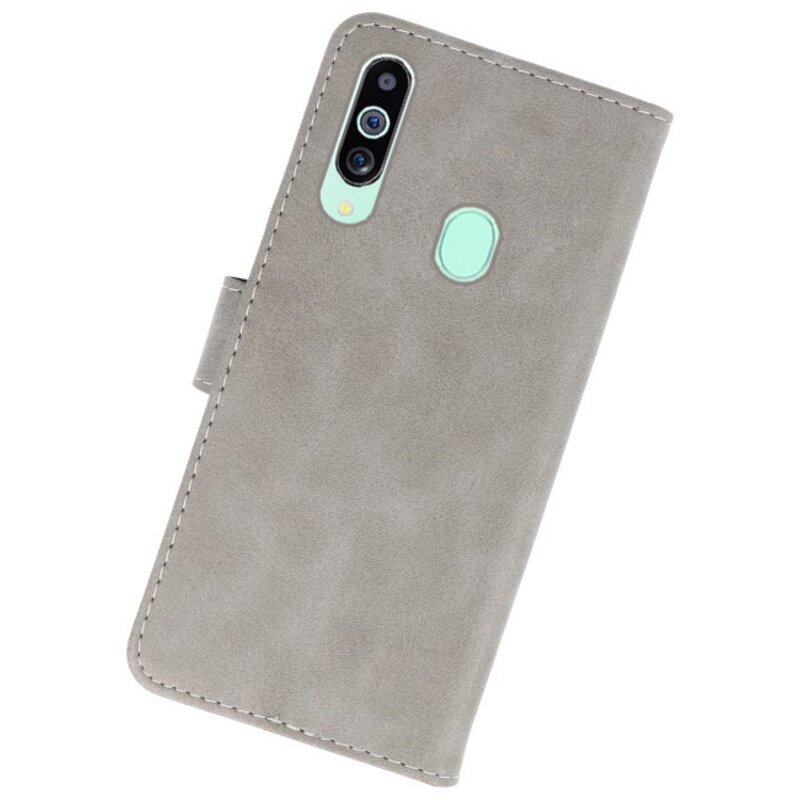 Fundas estilo billetera Bookstyle para Samsung Galaxy M40 gris