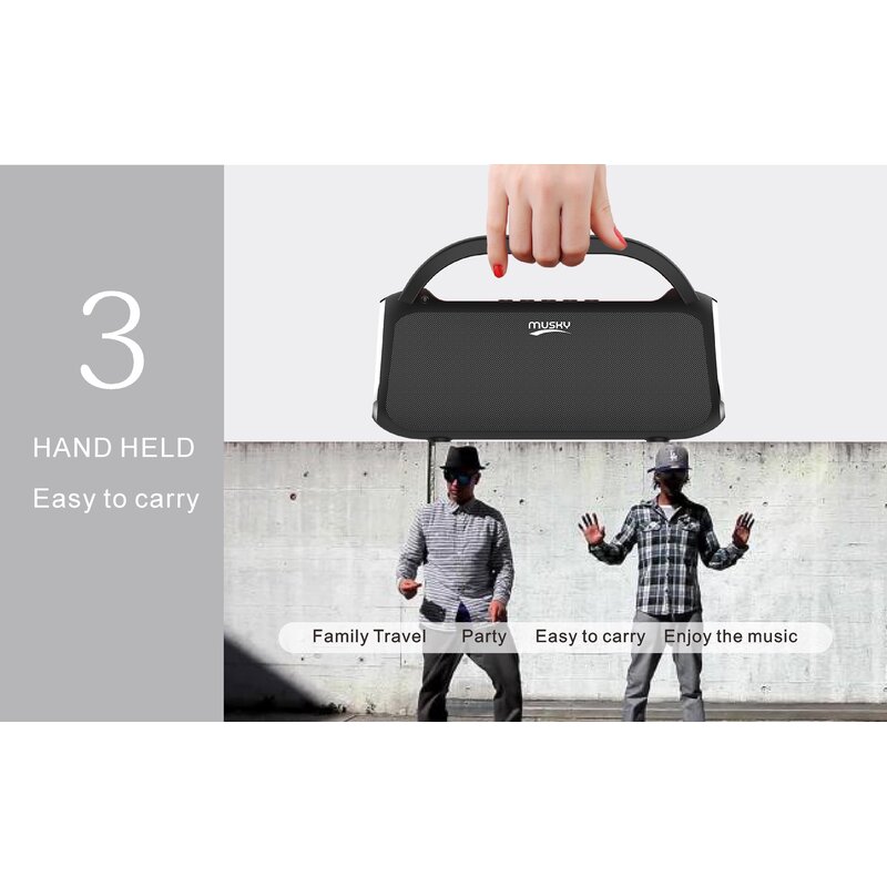 Musky Bluetooth Speaker DY-18 Rood