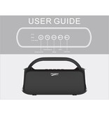 Musky Bluetooth Speaker DY-18 Rood