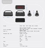 Musky Bluetooth Speaker DY-18 Rood