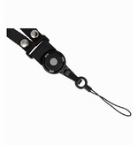 MF Touwtjes Cuerdas CSC para fundas de teléfono, silbato o insignia negro