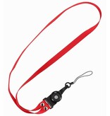 MF Touwtjes CSC Touwtjes voor Telefoon Hoesjes, Fluitje of Badge Rood