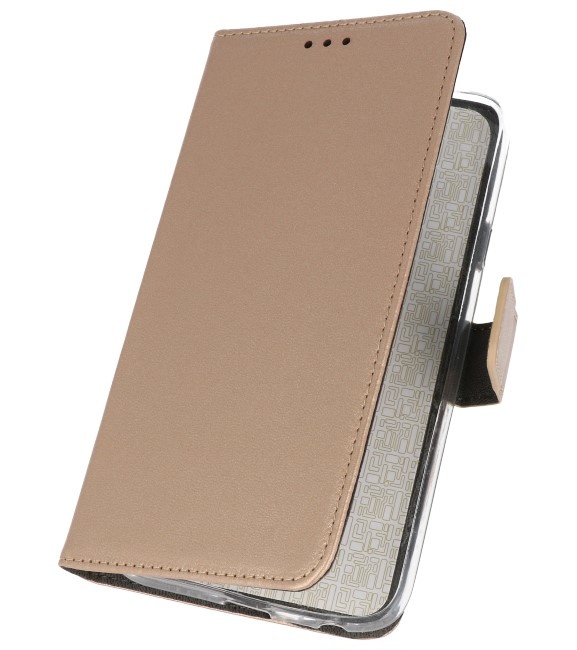 Wallet Cases Hoesje voor Samsung Galaxy A10s Goud