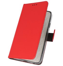 Wallet Cases Funda para Samsung Galaxy A50s Rojo