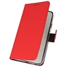Wallet Cases Funda para Samsung Galaxy A50s Rojo