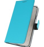 Wallet Cases Funda para Samsung Galaxy A70s Azul