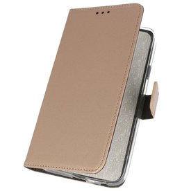 Wallet Cases Hoesje voor Samsung Galaxy A70s Goud