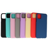 Color TPU Hoesje voor iPhone 11 Pro Rood