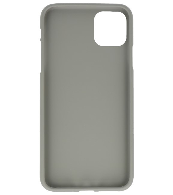 Coque en TPU colorée pour iPhone 11 Pro, gris