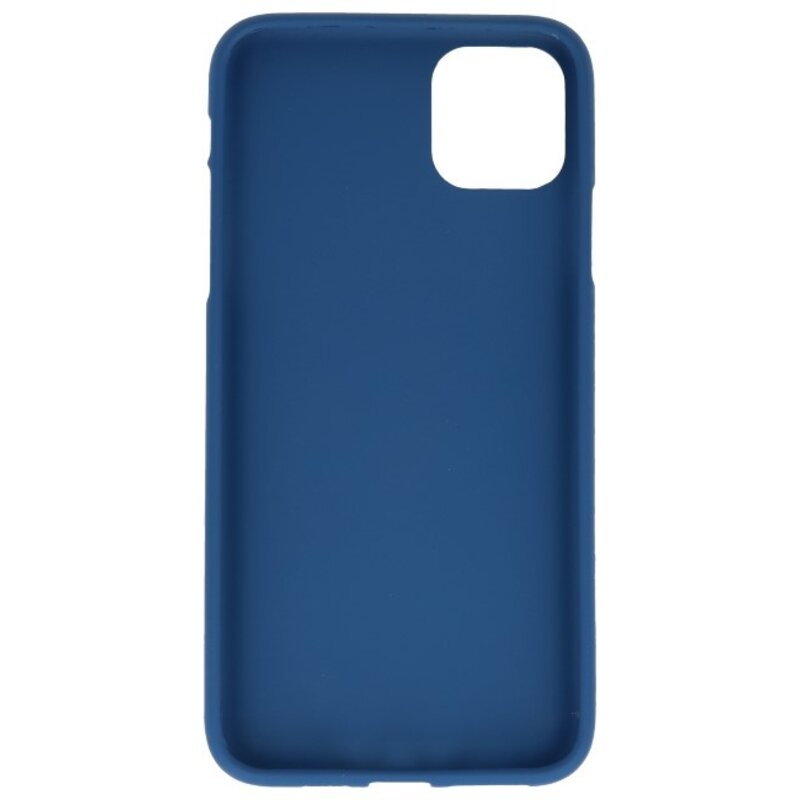 Farve TPU taske til iPhone 11 Pro Max Navy