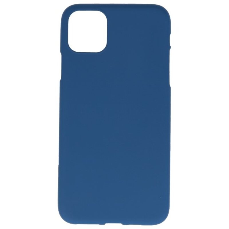 Farve TPU taske til iPhone 11 Pro Max Navy
