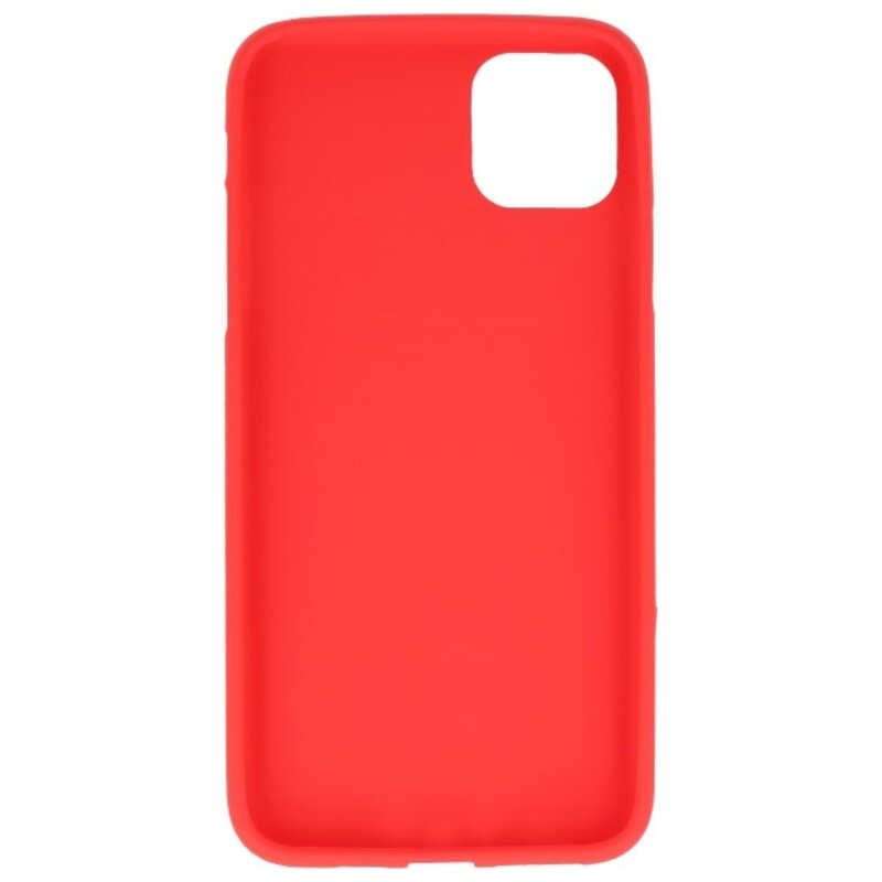 Custodia in TPU a colori per iPhone 11 Pro Max Rosso