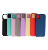 Custodia in TPU a colori per iPhone 11 Pro Max Rosso