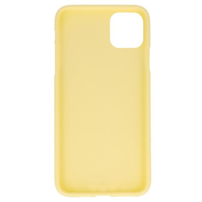 Custodia in TPU a colori per iPhone 11 Pro Max giallo