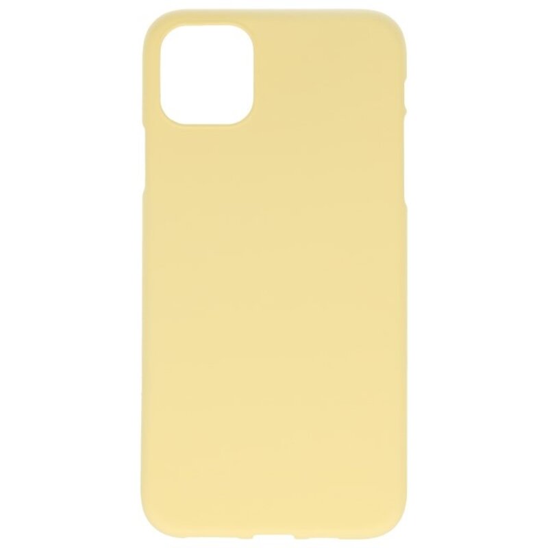 Custodia in TPU a colori per iPhone 11 Pro Max giallo