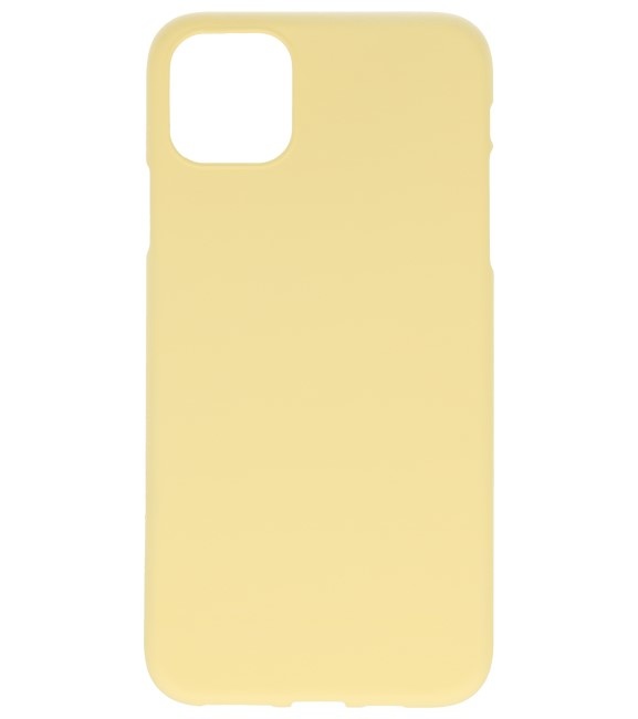 Color TPU Hoesje voor iPhone 11 Pro Max Geel