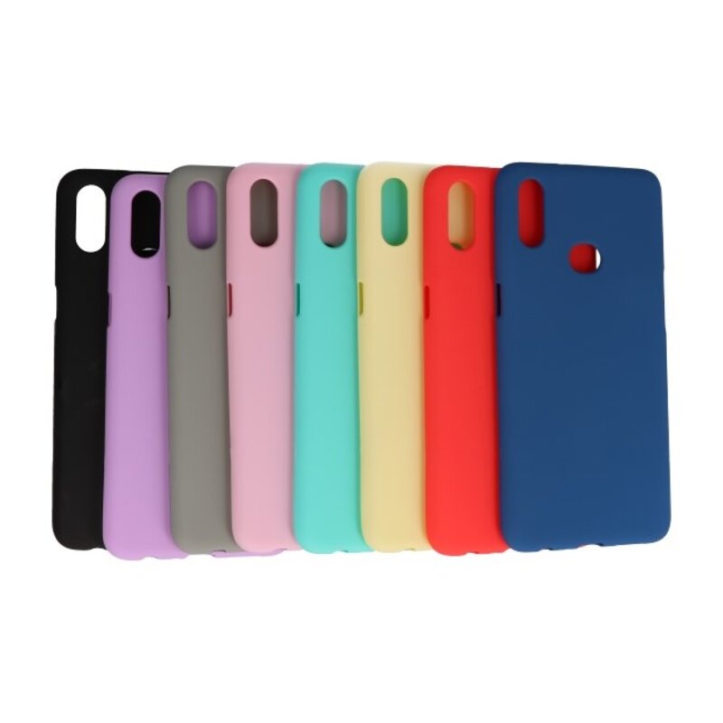 Farve TPU taske til Samsung Galaxy A10s sort