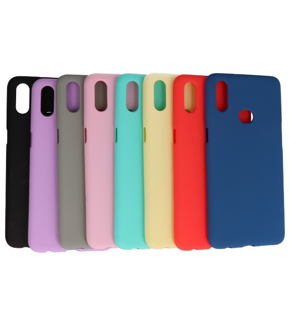 Farve TPU taske til Samsung Galaxy A10s sort