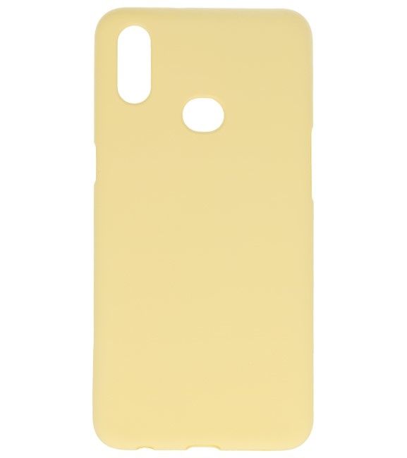 Farve TPU taske til Samsung Galaxy A10s gul