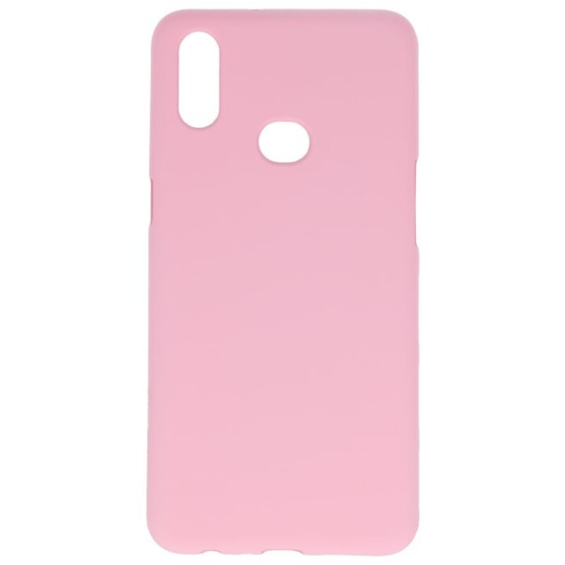 Farve TPU taske til Samsung Galaxy A10s lyserød