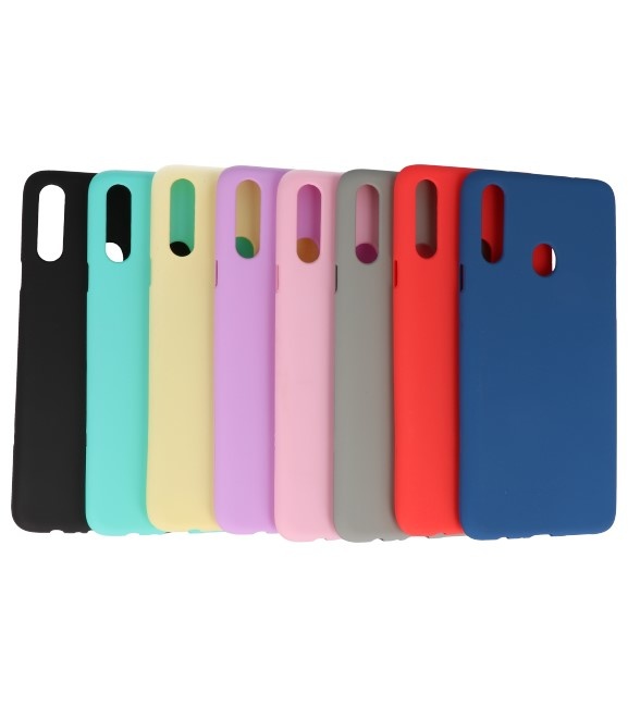 Color TPU Hoesje voor Samsung Galaxy A20s Rood