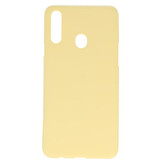 Farve TPU taske til Samsung Galaxy A20s gul