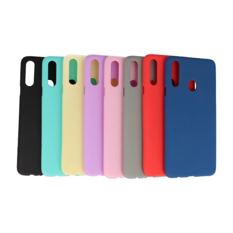 Color TPU Hoesje voor Samsung Galaxy A20s Geel