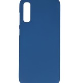 Funda de TPU en color para Samsung Galaxy A20s Azul marino