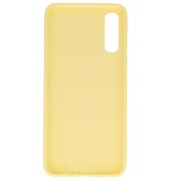 Coque en TPU couleur pour Samsung Galaxy A20s jaune