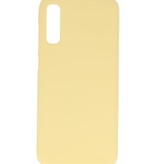 Coque en TPU couleur pour Samsung Galaxy A20s jaune